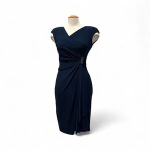 American Living Midnight Blue Jeweled Cocktail Dress